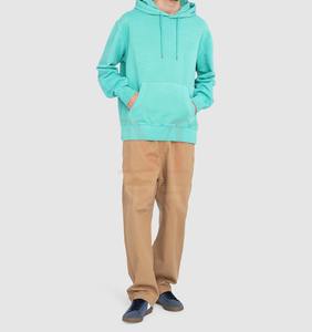 เสื้อฮู้ดสวมหัวแบบสวมหัวของผู้ชายมาใหม่ล่าสุดผ้าฝ้าย100% ผสมสไตล์ฤดูหนาวสีล้วนย้อมสีล้วนล้วนมีเชือกกระเป๋ากำหนดได้เอง2025 - Product Image 4