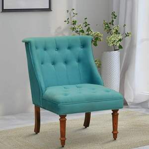 Silla moderna de terciopelo Ludovic para sala de estar elegante y cómoda para uso doméstico - Product Image 1