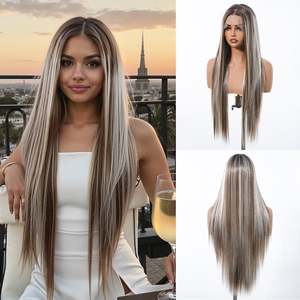 Perruques Lace Frontal HD pré-épilées DWY 13x4, Cheveux Humains Body Wave, Densité 180, Blond Naturel Gris, Longueurs Variées - Product Image 2