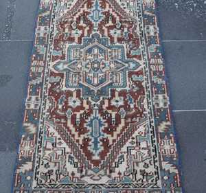 พรมปูพื้นขนาด5x8กลางปรับแต่งได้แบบแอบสแตรกต์ขนแกะตุรกีสีฟ้าเบจสำหรับห้องนอนห้องนั่งเล่นขนาดอื่น - Product Image 6