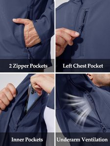 Chaqueta Softshell para hombre de alta calidad, ligera, impermeable, a prueba de viento, ecológica, con capucha, invierno, ajuste cómodo, frente al aire libre - Product Image 4