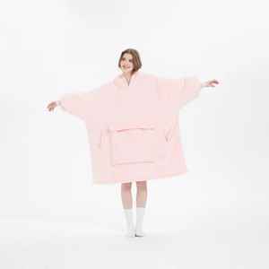 Nueva Sudadera con Capucha de Forro Polar de Doble Cara para Mujer, Estilo Manta, Talla Grande, Bolsillos Grandes, Cálida, Holgada, para Parejas, Sudadera Tipo Bata para Mujer y Hombre - Product Image 6