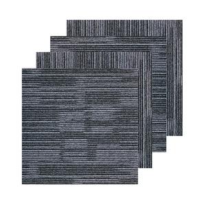 Dalles de moquette jacquard de luxe 50x50 cm, mélange PP/nylon, dos en PVC, antidérapantes, résistantes aux taches, pour intérieur/extérieur, usage domestique et commercial - Product Image 1