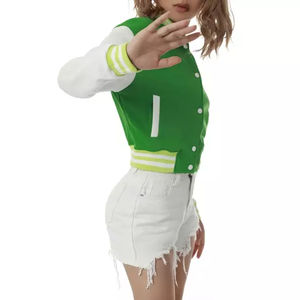 Veste universitaire tendance et élégante pour femmes, prix de gros, haute qualité, respirante, vêtements d'extérieur pour l'hiver, personnalisable en usine - Product Image 4