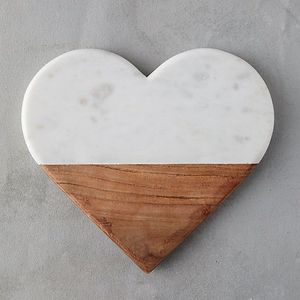 PLATEAU EN BOIS EN MARBRE PLANCHE À ÉCHECS en acier inoxydable Besafe Planche à découper décorative en marbre et bois d'acacia Marbre avec poignée - Product Image 3