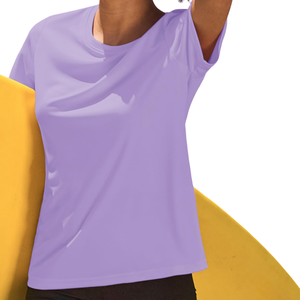 Vêtements décontractés élégant produit personnalisé vêtements de sport et respirant ultra doux au toucher meilleur T-shirt en tissu de polyester pour les femmes - Product Image 4