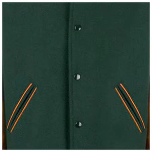 Veste universitaire en cuir PU personnalisée avec broderie en chenille, veste d'hiver, veste de baseball, veste universitaire en laine pour hommes - Product Image 5