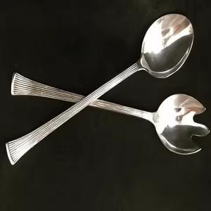 Ensemble de couverts de cuillère à salade en métal d'acier inoxydable d'excellente qualité - Product Image 1