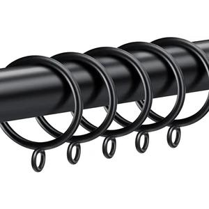 Clips de rideau de douche Clips de rideau en métal Crochets Anneaux de draperie avec oeillets - Product Image 2