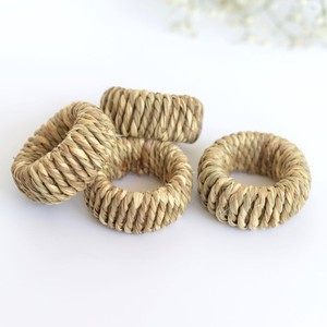 Sea grass serviette napkin holder ring handbraided seagrass <b>cloth</b> napkin rings high quality - Product Image 4