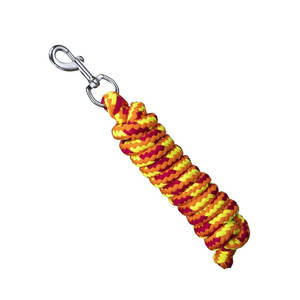 Cuerda de plomo de polietileno suave trenzada de 8 pies para caballos, polipropileno fuerte duradero con agarre a presión Chapado en latón, entrenamiento, manejo de ganado - Product Image 5