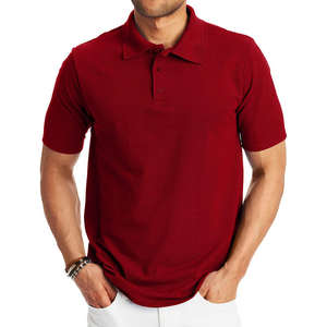 Polos doux en coton de qualité supérieure T-shirt polo respirant et doux avec logo brodé sur le devant pour hommes Mode décontractée et tenue de bureau - Product Image 3