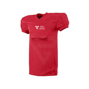 Maillots de football américain 100 % polyester de haute qualité, personnalisables avec logo de club et nom d'équipe, respirants, option grandes tailles, sur mesure - Product Image 3