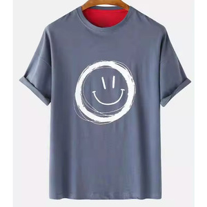 เสื้อยืดผ้าฝ้ายพิมพ์ลายขนาดใหญ่สำหรับผู้ชายพิมพ์โลโก้แบบกำหนดเองขนาดพิเศษ - Product Image 5