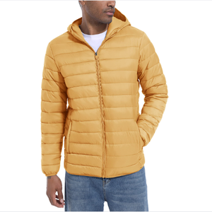 Chaqueta Bomber Acolchada para Hombre al por Mayor, Tejido Grueso de Lona, Informal, de Invierno, Personalizada, con Cuello Alto, Logotipo Frontal, Resistente al Viento para Exteriores - Product Image 6