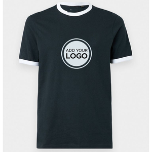 T-shirt athlétique à col rond pour homme 60% coton 40% polyester Chemise de sport à manches courtes - Product Image 4