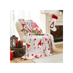 Manta de Textura Tejida Premium de Navidad de 60x80 Pulgadas, Hecha en India, de Buena Calidad para Minoristas que Venden Estilo Moderno y Ligero para el Hogar - Product Image 1