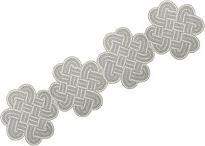 Christmas Decorative and Leaves Design Beaded <b>Runner</b> Placemat <b>Dining</b> <b>Table</b> Fancy Mat Handmade Decorative <b>Runners</b> for Wedding - Product Image 3