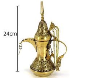 งานฝีมือทองเหลือง Aftaba ด้วยทองคำ - Product Image 1