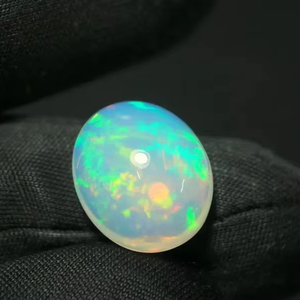 Welo Natural Ethiopia Opal Gemstone 6.55 CT Oval Cabochon <b>Fire</b> & Color Play Jewelry Third Party Certified - Product Image 3