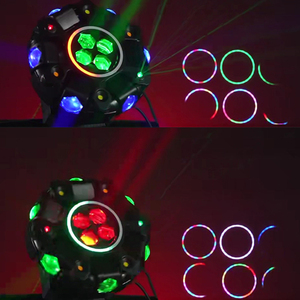 Mini 380W LED 3-in-1 <span class=keywords><strong>Zoom</strong></span> Moving Head Bühnenlicht Beam Wash Spot mit DMX512-Steuerung Aluminiumgehäuse für Club-Bühne Ra90 - Product Image 6