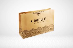 Sac en papier d'art imprimé avec logo personnalisé, sac de shopping économique, qualité supérieure, meilleur prix de Turquie, couleurs variées, recyclable, taille personnalisée - Product Image 5