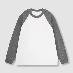 China Bangladesh Factory Price OEM Customized Logo Embroidery Patchwork <b>Long</b> <b>Sleeve</b> Round Neck Casual Men Autumn Winter <b>T</b> <b>Shirt</b> - Product Image 4