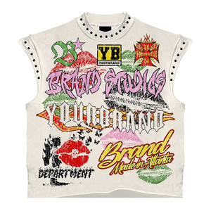 ชุดวอร์มเสื้อยืดลายกราฟิก2ชิ้นสำหรับผู้ชายชุดวอร์มผ้าฝ้ายระบายอากาศได้พิมพ์โลโก้ได้ตามต้องการสำหรับ100% ฤดูร้อน - Product Image 2