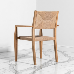 Fauteuil d'extérieur en corde et teck, design côtier, pour hôtels, complexes hôteliers, restaurants, projets de mobilier de patio – Fournisseur - Product Image 3