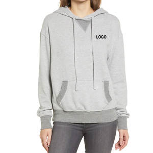 Prix direct usine pour les commandes en gros – Sweat à capuche pour femme avec logo OEM / Sweat à capuche de couleur unie pour usage promotionnel et commercial - Product Image 1