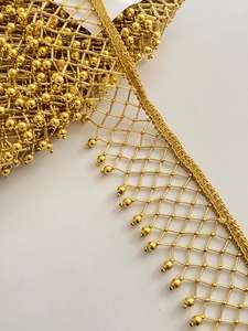 Wholesale KUSHANG TEXTILE 45mm Customizable Size Gold Brush Tassel <b>Fringe</b> 100% Polyester for Pillow Covers & <b>Curtains</b> - Product Image 6