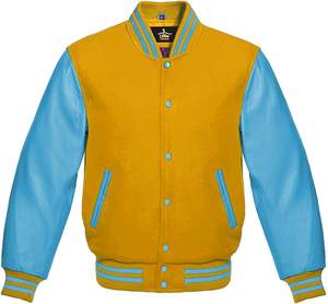 Vente en gros de vestes universitaires personnalisées en laine et en cuir pour hommes et femmes High Street Stand Collar Blank Letterman Design - Product Image 5