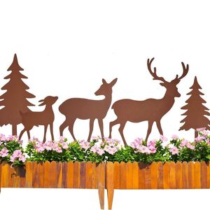 Ornements durables de jardin en métal avec la finition résistante de rouille assurant la longue durée et l'appel décoratif extérieur durable - Product Image 4
