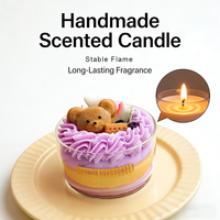 Velas Aromáticas Únicas y Lindas, Velas Grandes Hechas a Mano en Frascos de Vidrio con Aroma a Postre de Crema, Regalos Aromáticos al por Mayor para Decoración del Hogar