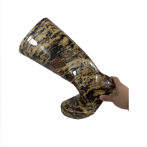 Botas de lluvia impermeables de alta calidad, tiendas de fábrica, parte inferior antideslizante resistente al desgaste, Botas de lluvia de goma al por mayor, Wellington - Product Image 4