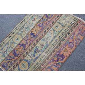 Alfombra Turca Vintage de 2.4x3.2 pies, Alfombra Pequeña, Alfombra de Lana Azul - Product Image 4