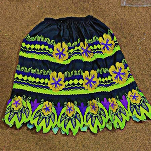 Conjunto de Pareja de Talla Grande Estilo Isleño Polinesio Samoa-Fiyi, Vestido de Mujer para Fiesta en la Playa, Faldas Bordadas de Algodón con Abertura, 2026 - Product Image 6