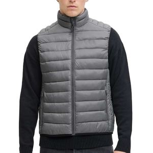 Chaleco Acolchado Multifuncional de Lona Casual para Hombre, Chaqueta Sin Mangas Gruesa con Tecnología Impermeable y Cuello Alto - Product Image 1