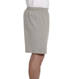 Vêtements personnalisés OEM pour hommes Shorts en coton respirant Gym Wear Short de jogging d'été de couleur unie à taille élastique et à taille haute pour la rue - Product Image 3