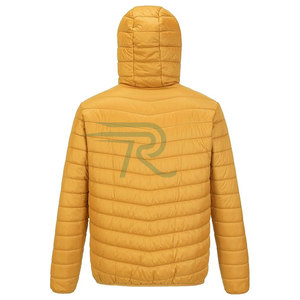 Razorts International Men's Winter Bomber <b>Jacket</b> Solid Color Stand Collar Zipper Front Windproof Nylon Casual Coat - Product Image 4