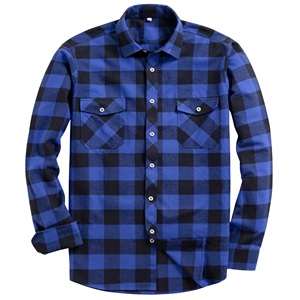 Fabrication sur mesure OEM Chemise en flanelle de coton à carreaux pour hommes Flanelle douce et confortable pour un usage quotidien. - Product Image 6