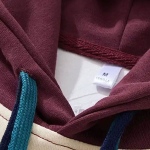 Ensemble deux pièces en molleton respirant pour homme, taille XS, personnalisé ODM, motif uni, sweat-shirt à capuche 100% coton brodé - Product Image 3