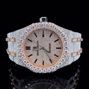 Haut de gamme luxe or VVS Moissanite hommes montre-bracelet étanche arabe quotidien carré Design Sport mode Style acier inoxydable - Product Image 5