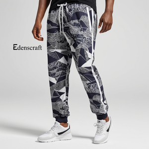 Pantalon de jogging imprimé pour homme, poids moyen, confortable, coupe mi-évasée, tissu polaire épais, écologique, séchage rapide, décontracté, pour la salle de sport - Product Image 2