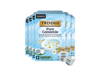 Té de Hierbas de Manzanilla Pura Twinings, 72 Cápsulas K-Cup para Keurig, 12 Unidades (Paquete de 6) - Product Image 1