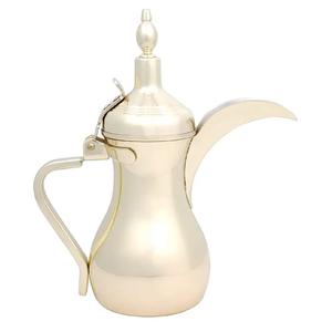 Bouilloire à café Dallah arabe de luxe élégante Pot décoratif de serveur de thé et de café de finition d'or pour l'hospitalité et l'usage de festival - Product Image 2