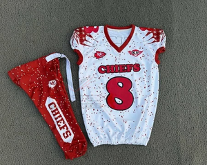 Uniforme de football américain pour adultes de haute qualité, léger, respirant, court, à séchage rapide, confortable, vêtements de sport, service OEM - Product Image 5