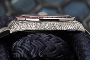 Personalizado colorido Baguette VVS Moissanite diamante Acero inoxidable automático Iced Out reloj de pulsera Hip Hop moda mayorista - Product Image 4