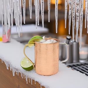 Tasse de mule de Moscou en métal martelé portable écologique de 16oz verres en cuivre fabriqués à la main - Product Image 2