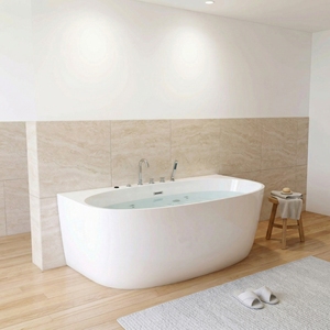 Acrylic Freestanding Whirlpool Drainer FW-M-2003 Contemporary Eco-Friendly Massage Deep Soaking OEM/ODM Hospitality - Product Image 4